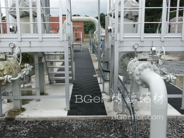 工業(yè)平臺網(wǎng)格地墊地板 防滑 抗紫外線 防腐蝕 工廠露天工業(yè)控制平臺格柵地墊-3